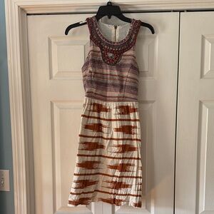 Lucky Brand Beaded Neckline Top